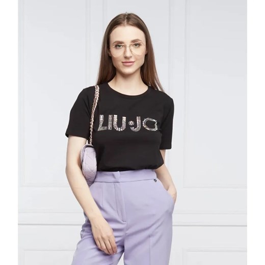 Liu Jo T-shirt | Regular Fit ze sklepu Gomez Fashion Store w kategorii Bluzki damskie - zdjęcie 184326494