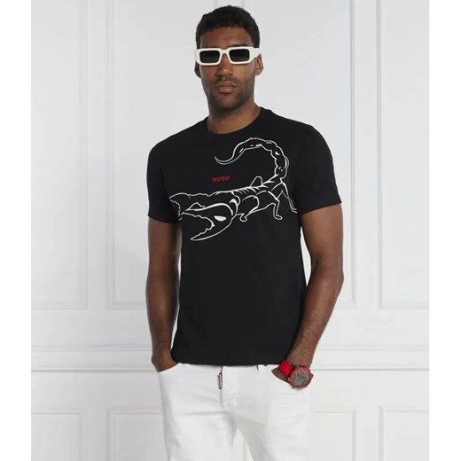HUGO T-shirt Darpione | Regular Fit ze sklepu Gomez Fashion Store w kategorii T-shirty męskie - zdjęcie 184326560