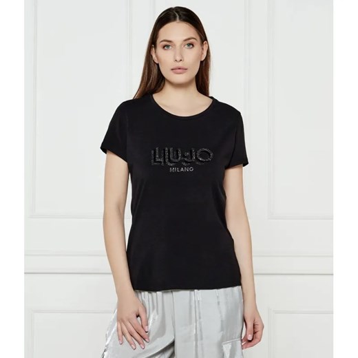 Liu Jo Sport T-shirt | Regular Fit ze sklepu Gomez Fashion Store w kategorii Bluzki damskie - zdjęcie 184326610