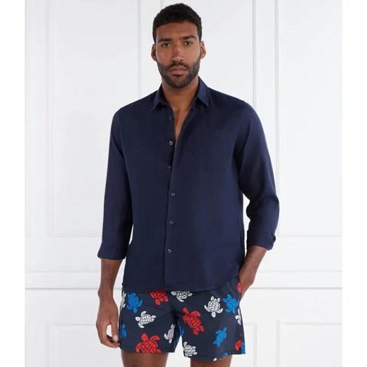 Vilebrequin Lniana koszula CAROUBIS | Regular Fit ze sklepu Gomez Fashion Store w kategorii Koszule męskie - zdjęcie 184326624