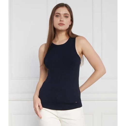 Tommy Hilfiger Top 5X2 RIB NS | Slim Fit ze sklepu Gomez Fashion Store w kategorii Bluzki damskie - zdjęcie 184326691
