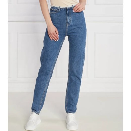 Calvin Klein Jeans Jeansy AUTHENTIC SLIM | Slim Fit ze sklepu Gomez Fashion Store w kategorii Jeansy damskie - zdjęcie 184326713