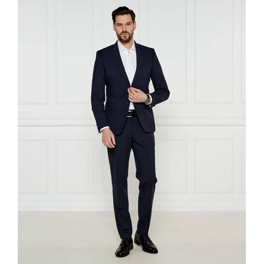 BOSS BLACK Garnitur H-Huge-2Pcs-224 | Slim Fit | z dodatkiem wełny ze sklepu Gomez Fashion Store w kategorii Garnitury męskie - zdjęcie 184326782