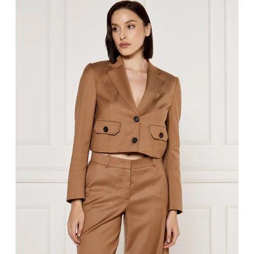 Pinko Wełniana marynarka VIVONA | Cropped Fit ze sklepu Gomez Fashion Store w kategorii Marynarki damskie - zdjęcie 184326920