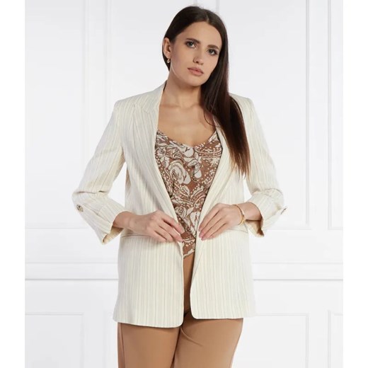 Liu Jo Marynarka | Loose fit | z dodatkiem lnu ze sklepu Gomez Fashion Store w kategorii Marynarki damskie - zdjęcie 184326931