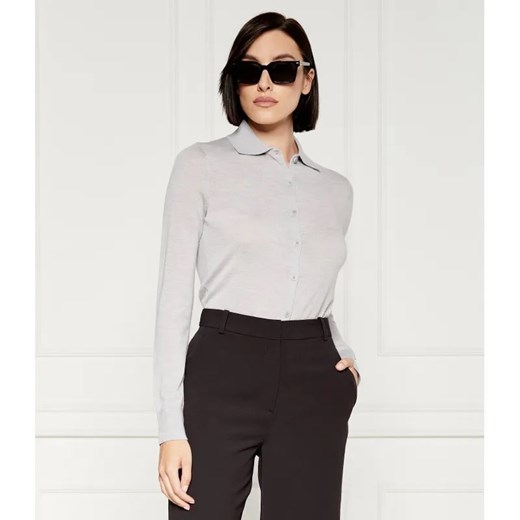 Calvin Klein Wełniany kardigan | Shaped fit Calvin Klein L okazja Gomez Fashion Store