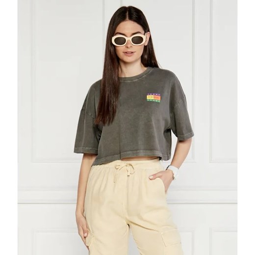 Tommy Jeans T-shirt | Cropped Fit ze sklepu Gomez Fashion Store w kategorii Bluzki damskie - zdjęcie 184327151