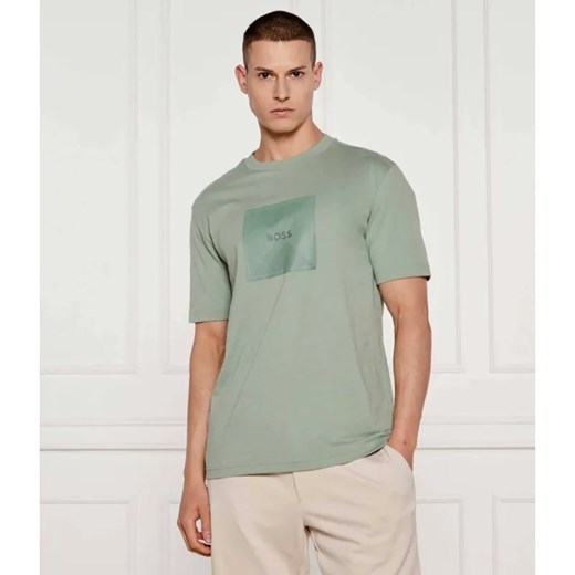 BOSS GREEN T-shirt Logo Rib | Regular Fit ze sklepu Gomez Fashion Store w kategorii T-shirty męskie - zdjęcie 184327154