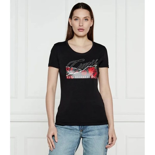 GUESS T-shirt ROSES | Regular Fit ze sklepu Gomez Fashion Store w kategorii Bluzki damskie - zdjęcie 184327192