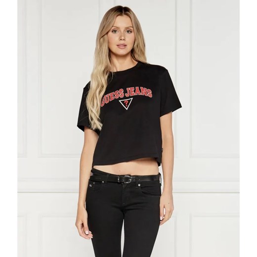 Guess Jeans T-shirt | Cropped Fit ze sklepu Gomez Fashion Store w kategorii Bluzki damskie - zdjęcie 184327221