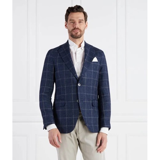 Oscar Jacobson Lniana marynarka | Regular Fit | z dodatkiem jedwabiu ze sklepu Gomez Fashion Store w kategorii Marynarki męskie - zdjęcie 184327332