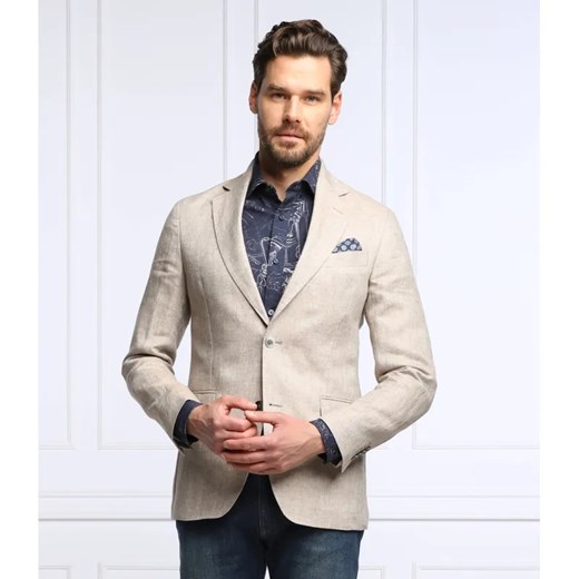 Oscar Jacobson Lniana marynarka Egel | Slim Fit ze sklepu Gomez Fashion Store w kategorii Marynarki męskie - zdjęcie 184327372