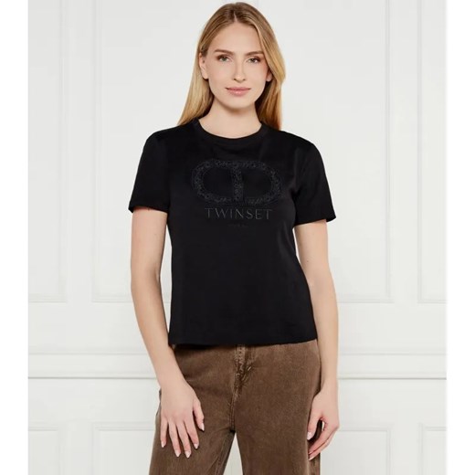 TWINSET T-shirt | Regular Fit ze sklepu Gomez Fashion Store w kategorii Bluzki damskie - zdjęcie 184327391