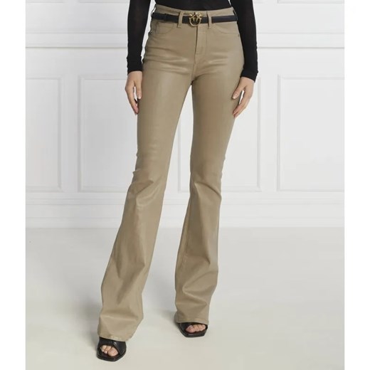Pinko Jeansy FLORA NO BELT FLARE DRILL SPAL | Regular Fit ze sklepu Gomez Fashion Store w kategorii Jeansy damskie - zdjęcie 184327404