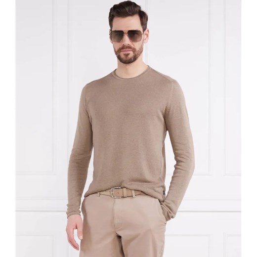 Joop! Jeans Lniany sweter Fidos | Regular Fit ze sklepu Gomez Fashion Store w kategorii Swetry męskie - zdjęcie 184327432