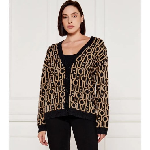 Liu Jo Wełniany kardigan | Loose fit ze sklepu Gomez Fashion Store w kategorii Swetry damskie - zdjęcie 184327450