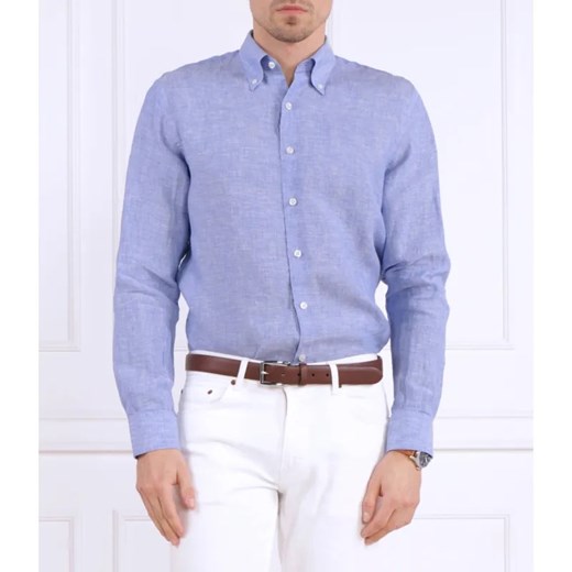 Oscar Jacobson Lniana koszula | Regular Fit Oscar Jacobson S Gomez Fashion Store okazja