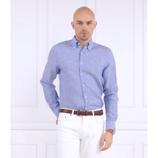 Oscar Jacobson Lniana koszula | Regular Fit ze sklepu Gomez Fashion Store w kategorii Koszule męskie - zdjęcie 184327542