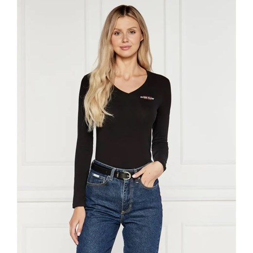 Guess Jeans Bluzka | Slim Fit ze sklepu Gomez Fashion Store w kategorii Bluzki damskie - zdjęcie 184327571