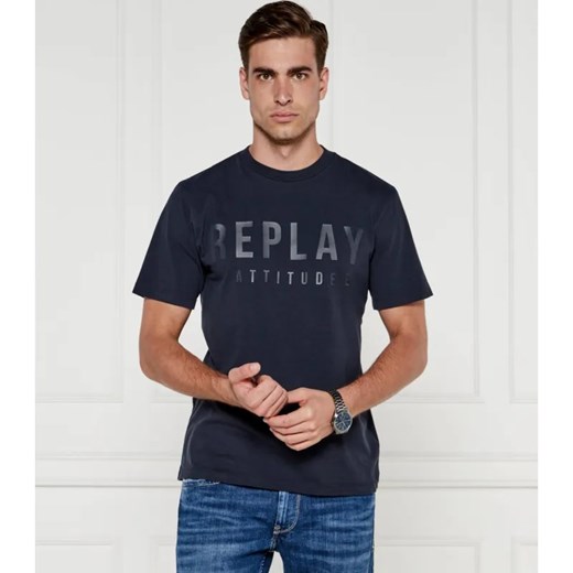 Replay T-shirt | Regular Fit ze sklepu Gomez Fashion Store w kategorii T-shirty męskie - zdjęcie 184327651