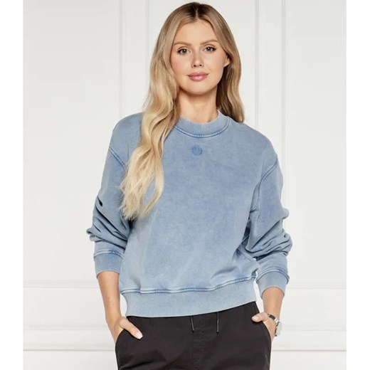Hugo Blue Bluza Delessa | Regular Fit ze sklepu Gomez Fashion Store w kategorii Bluzy damskie - zdjęcie 184327763