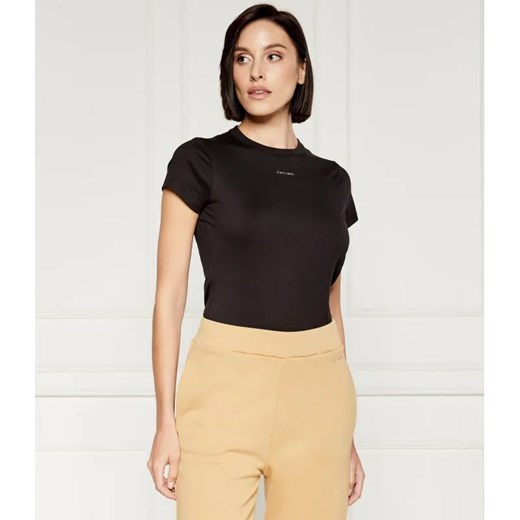 Calvin Klein T-shirt | Slim Fit ze sklepu Gomez Fashion Store w kategorii Bluzki damskie - zdjęcie 184327963