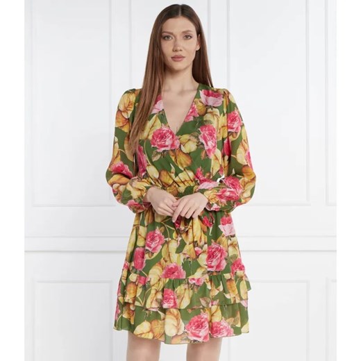 GUESS Sukienka z paskiem | z dodatkiem jedwabiu ze sklepu Gomez Fashion Store w kategorii Sukienki - zdjęcie 184328154
