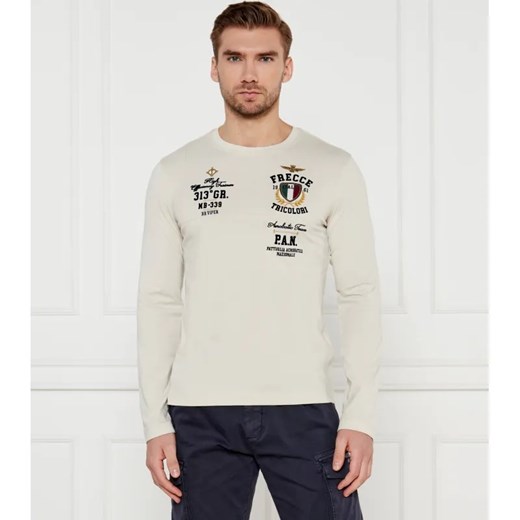 Aeronautica Militare Longsleeve | Longline Fit ze sklepu Gomez Fashion Store w kategorii T-shirty męskie - zdjęcie 184328193