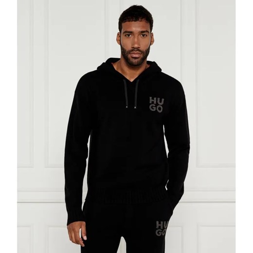 HUGO Wełniany sweter San Henry-L | Regular Fit ze sklepu Gomez Fashion Store w kategorii Swetry męskie - zdjęcie 184328492