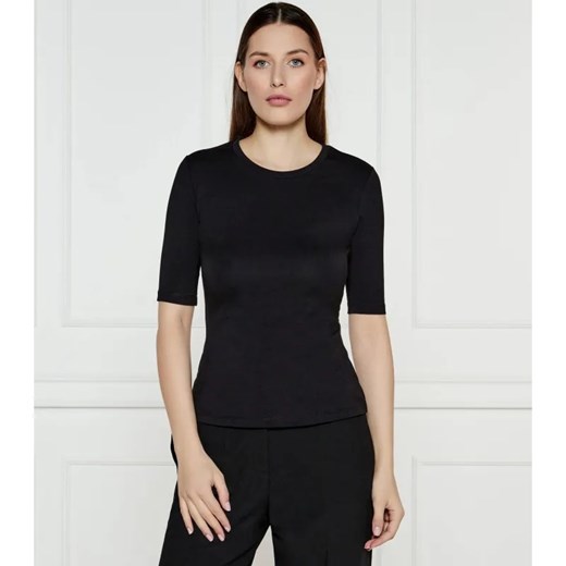 HUGO T-shirt Darnelia | Slim Fit ze sklepu Gomez Fashion Store w kategorii Bluzki damskie - zdjęcie 184328493