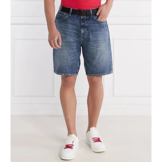 GUESS Jeansowe szorty RODEO | Regular Fit | z dodatkiem lnu ze sklepu Gomez Fashion Store w kategorii Spodenki męskie - zdjęcie 184328513