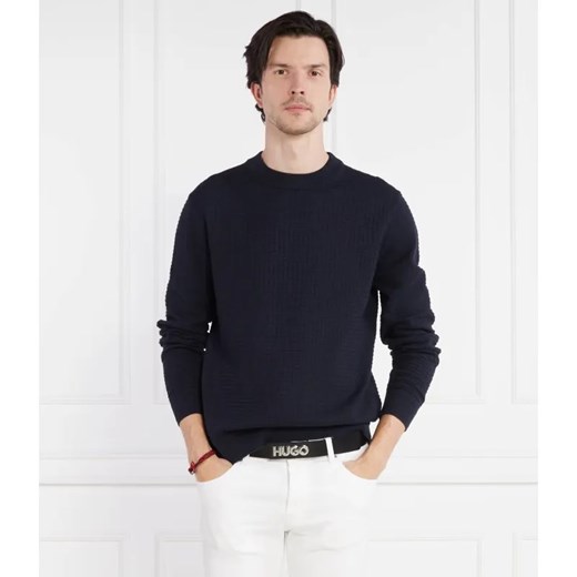 HUGO Sweter Stoppo | Comfort fit ze sklepu Gomez Fashion Store w kategorii Swetry męskie - zdjęcie 184328660