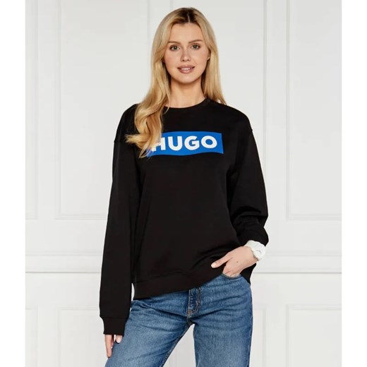 Hugo Blue Bluza crew | Regular Fit ze sklepu Gomez Fashion Store w kategorii Bluzy damskie - zdjęcie 184328690