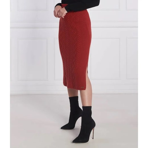 BOSS BLACK Wełniana spódnica Fentana | z dodatkiem kaszmiru ze sklepu Gomez Fashion Store w kategorii Spódnice - zdjęcie 184328880