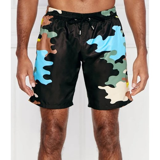 Plein Sport Szorty kąpielowe Camouflage | Regular Fit Plein Sport L wyprzedaż Gomez Fashion Store