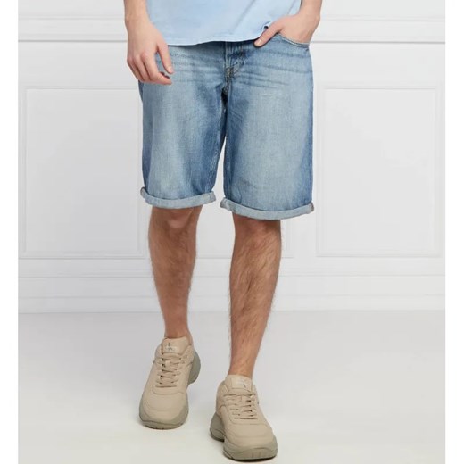 GUESS Szorty Sonny | Regular Fit | z dodatkiem lnu ze sklepu Gomez Fashion Store w kategorii Spodenki męskie - zdjęcie 184329033