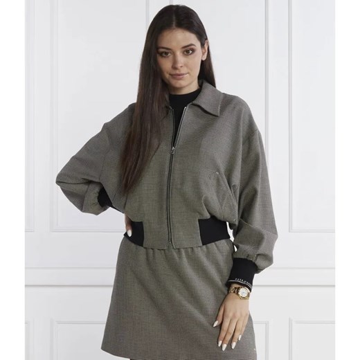 Tommy Hilfiger Bluza MINI CHECK BOMBER JACKET | Regular Fit ze sklepu Gomez Fashion Store w kategorii Bluzy damskie - zdjęcie 184329043