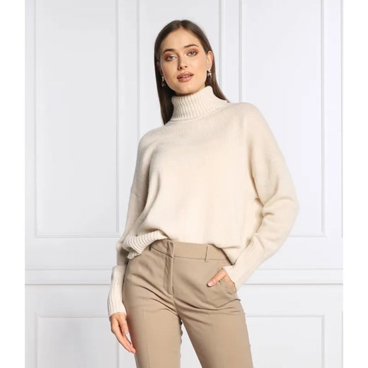 Peserico Wełniany golf | Regular Fit | z dodatkiem jedwabiu ze sklepu Gomez Fashion Store w kategorii Swetry damskie - zdjęcie 184329163