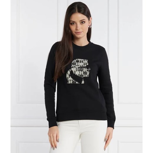 Karl Lagerfeld Bluza boucle karl | Regular Fit ze sklepu Gomez Fashion Store w kategorii Bluzy damskie - zdjęcie 184329314