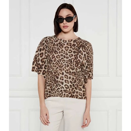 Marc Cain Wełniany sweter | Relaxed fit ze sklepu Gomez Fashion Store w kategorii Swetry damskie - zdjęcie 184329484
