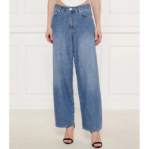 Pinko Jeansy LAURYN | Loose fit | z dodatkiem lnu ze sklepu Gomez Fashion Store w kategorii Jeansy damskie - zdjęcie 184329493