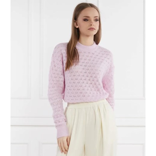 Samsøe Samsøe Wełniany sweter Saanour | Classic fit ze sklepu Gomez Fashion Store w kategorii Swetry damskie - zdjęcie 184329503