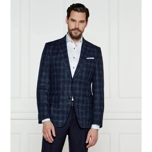 BOSS BLACK Wełniana marynarka H-Hutson-233 | Slim Fit | z dodatkiem lnu ze sklepu Gomez Fashion Store w kategorii Marynarki męskie - zdjęcie 184329514