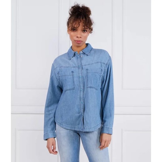 Ba&sh Koszula | Regular Fit | z dodatkiem lnu L Gomez Fashion Store okazja