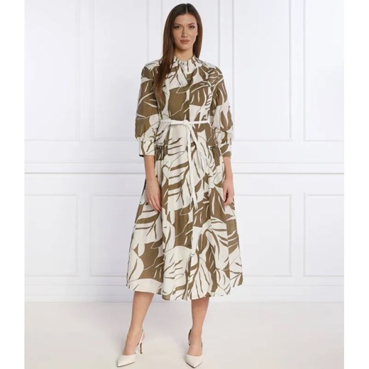 Marella SPORT Sukienka z paskiem NURSERY | z dodatkiem jedwabiu ze sklepu Gomez Fashion Store w kategorii Sukienki - zdjęcie 184329670