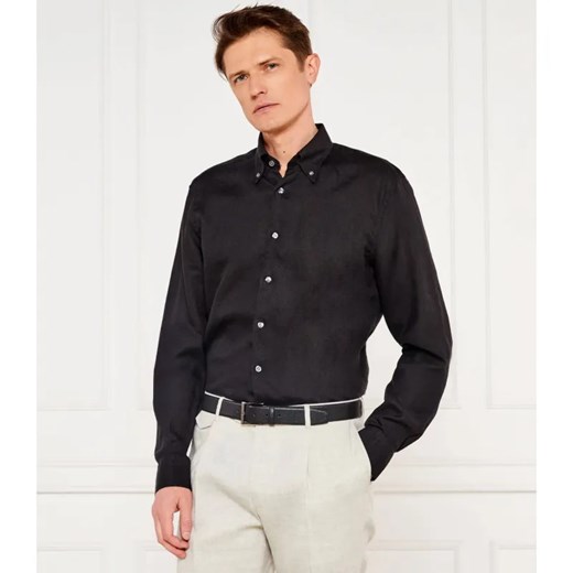Oscar Jacobson Lniana koszula | Regular Fit ze sklepu Gomez Fashion Store w kategorii Koszule męskie - zdjęcie 184329671