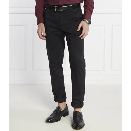 Calvin Klein Spodnie SATIN STRETCH CHINO | Slim Fit ze sklepu Gomez Fashion Store w kategorii Spodnie męskie - zdjęcie 184329782