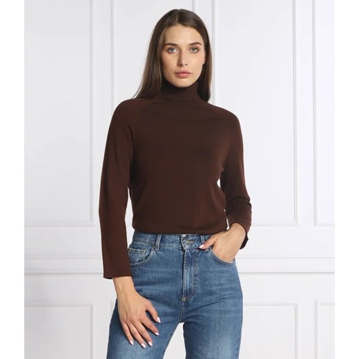 Marella SPORT Wełniany golf ROSATEA | Slim Fit ze sklepu Gomez Fashion Store w kategorii Swetry damskie - zdjęcie 184329883