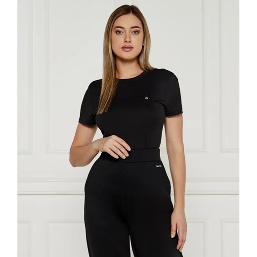 Calvin Klein T-shirt | Slim Fit ze sklepu Gomez Fashion Store w kategorii Bluzki damskie - zdjęcie 184330073