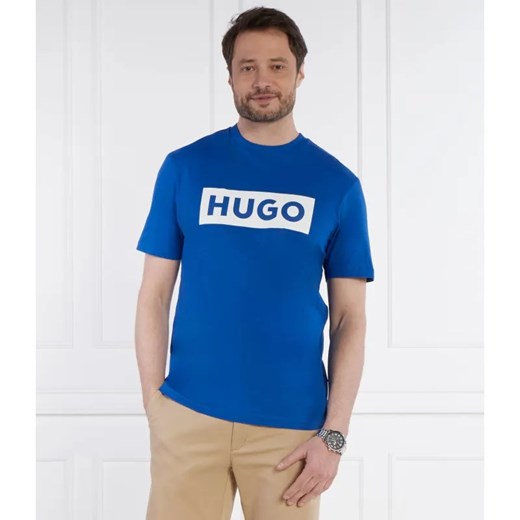 Hugo Blue T-shirt Nico | Regular Fit ze sklepu Gomez Fashion Store w kategorii T-shirty męskie - zdjęcie 184330131
